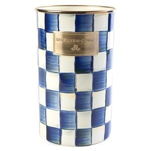 NEW Mackenzie Childs Royal Check Utensil Holder